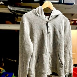O’Neil hooded sweater/sweatshirt, warm/soft, Sherpa style, lightly used.